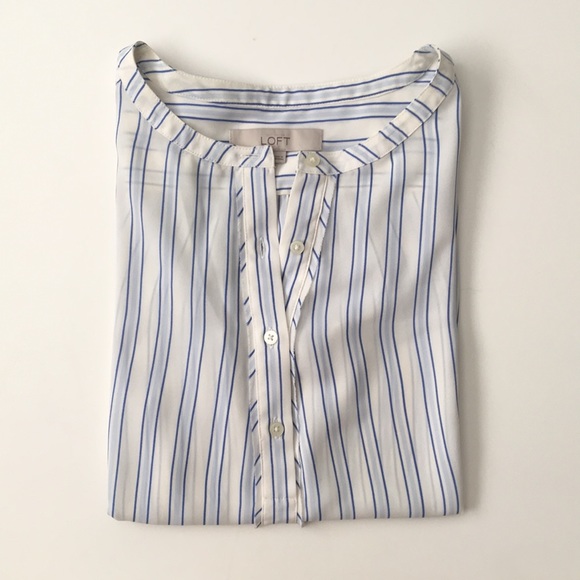 LOFT Striped Sleeveless Top - Picture 2 of 8